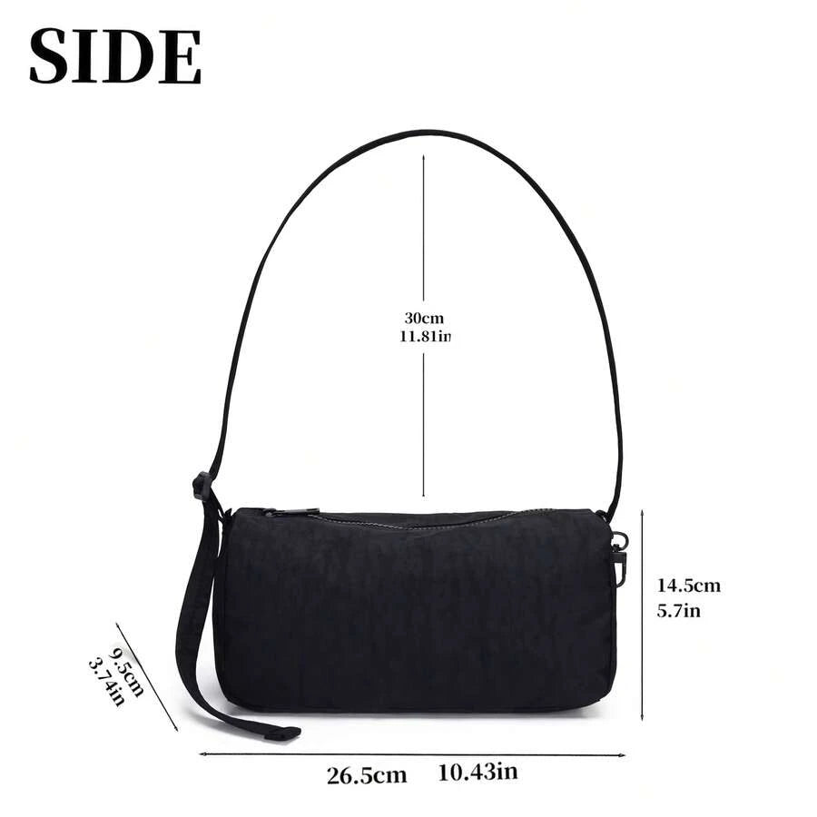 Nylon Bread Bag Fashionable Large Capacity Women's Nylon Pop Bag Commuter Shoulder Bag Shopping Crossbody Bag