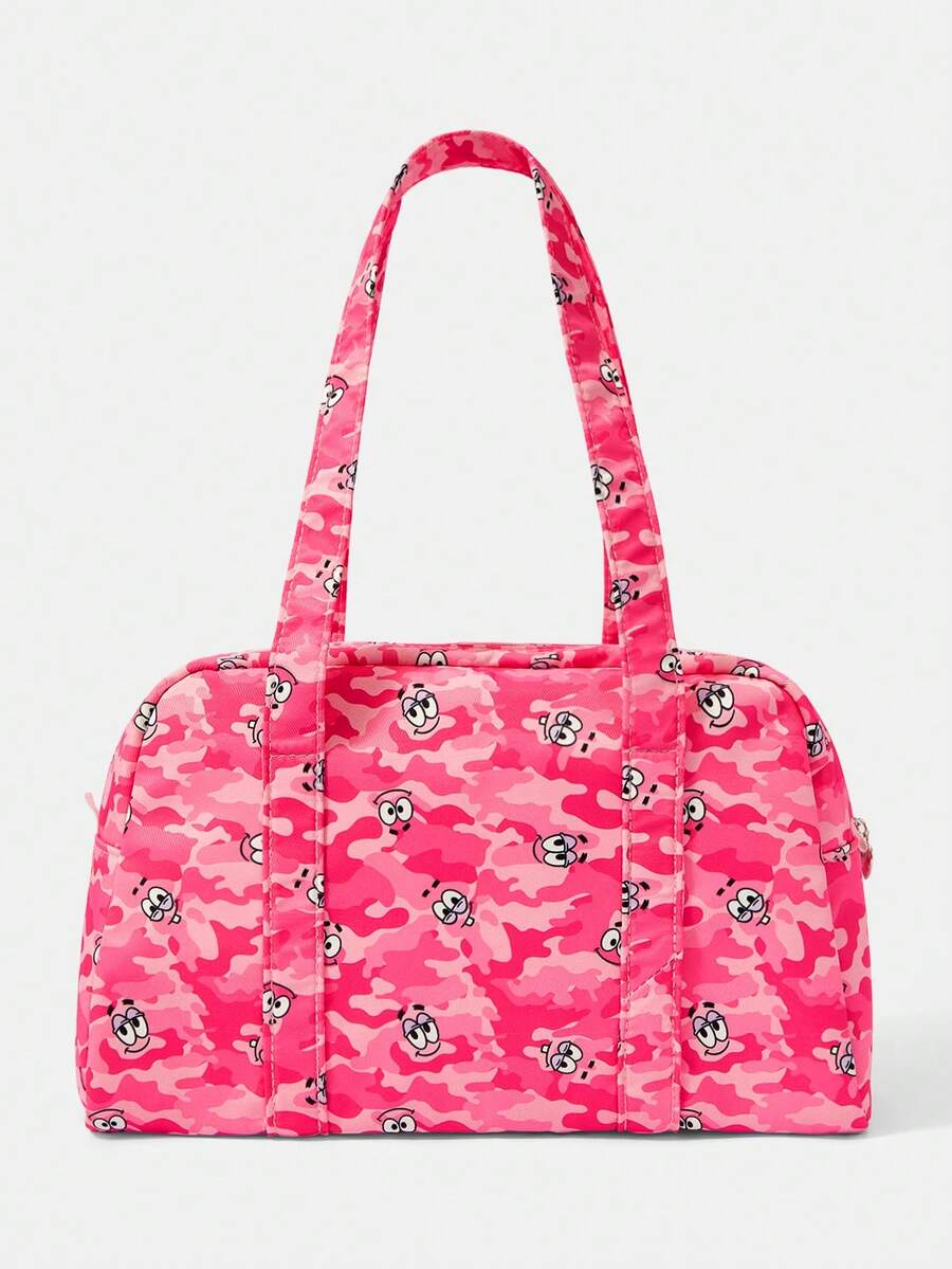 SpongeBob SquarePants| Pink Cute Full Of Cartoon Sweet Commuting Tote