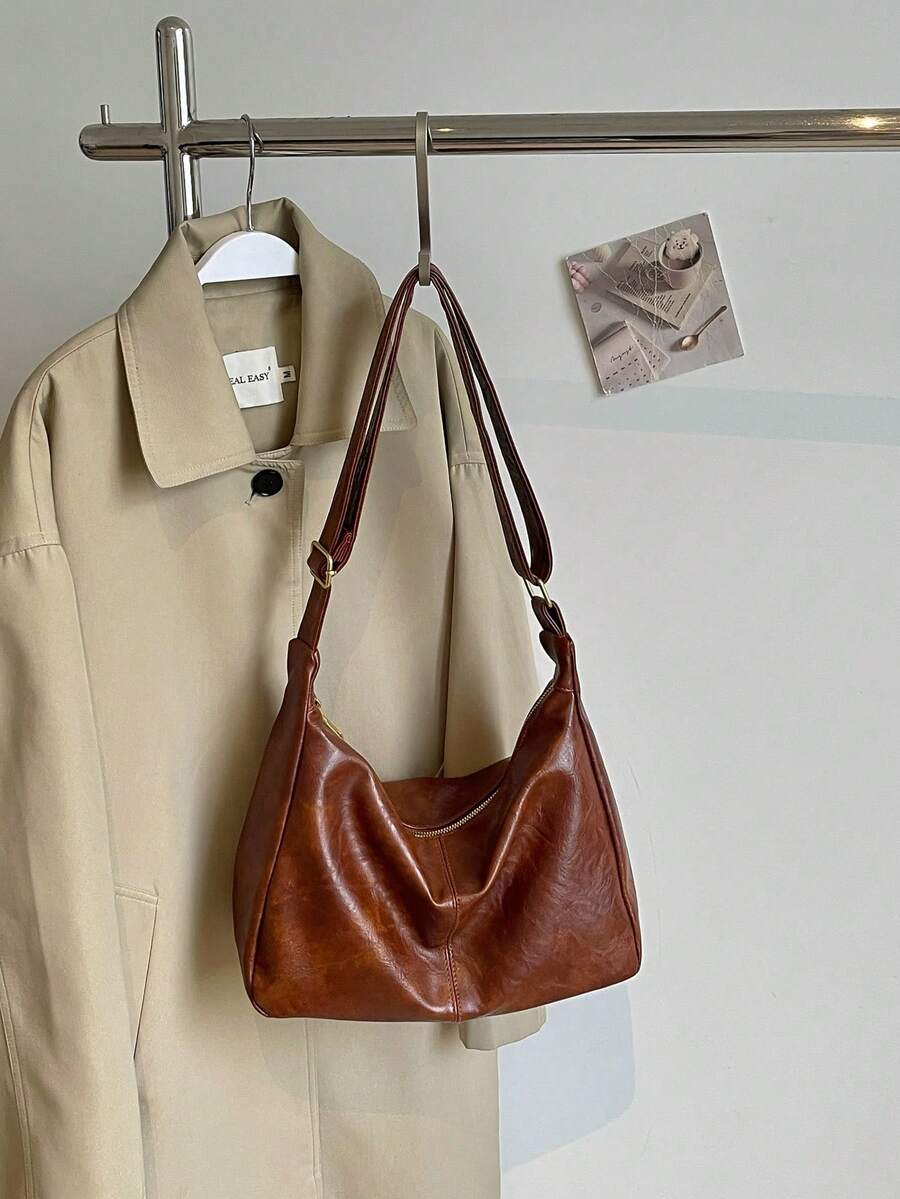 Women's Tote Bag Large Capacity Spring Summer Crossbody 2026 New Minimalist Versatile Shoulder Bag For School And Commute
