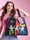 THE POWERPUFF GIRLS X Cartoon Girls Print Polyester Foldable Tote Bag