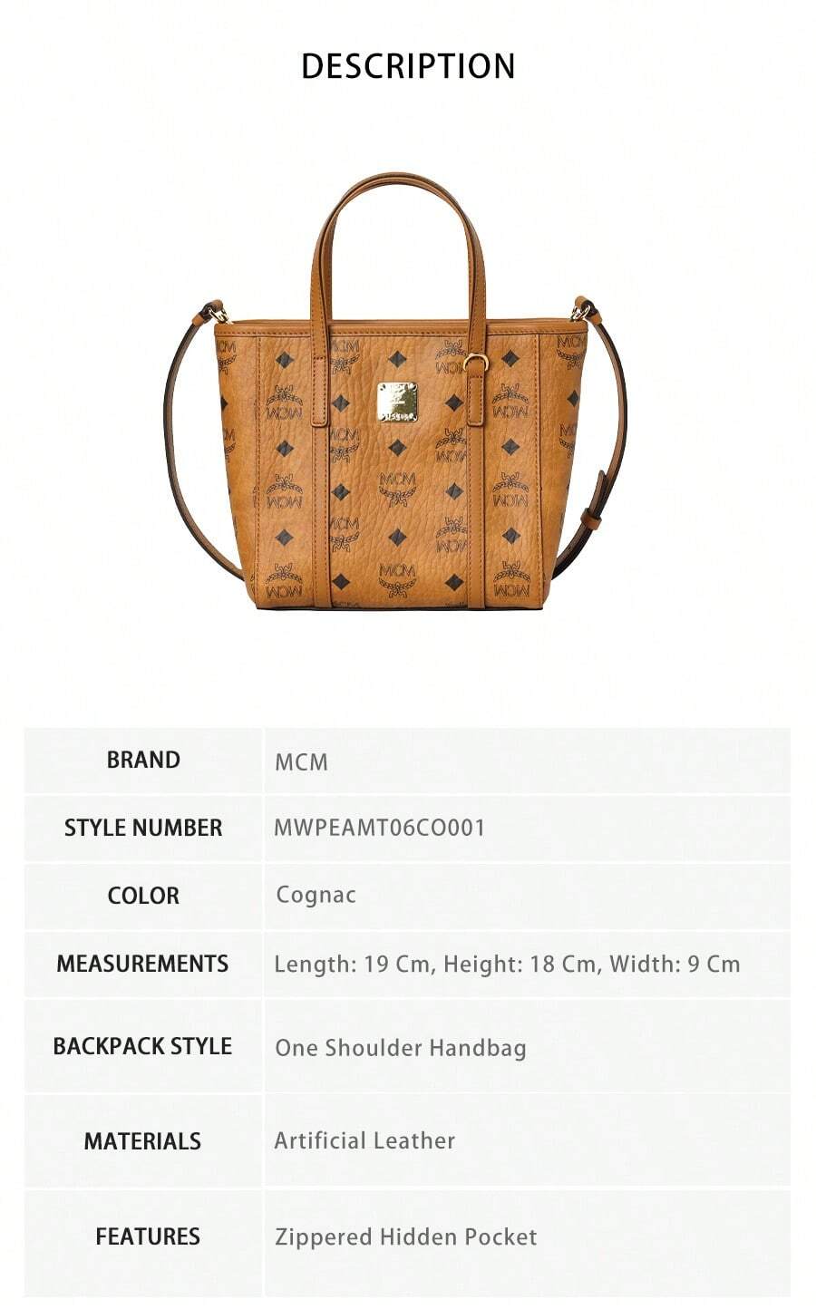MCM Toni Women's Shoulder Handbag MWPEAMT06CO001