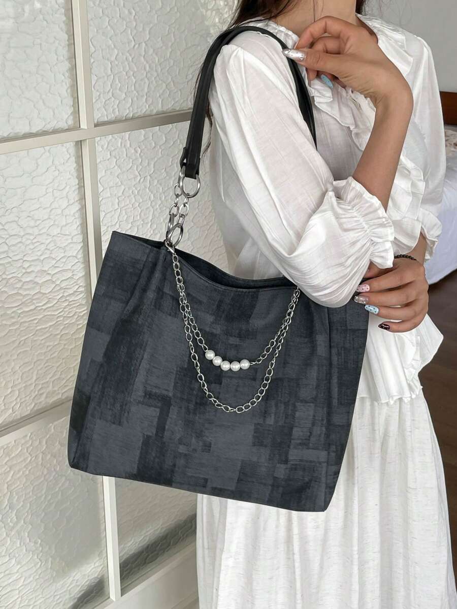 New Stylish Large Capacity Tote Bag For Women, Commuter Handbag, Shoulder Bag, Fashion Minimalist Women's Bag