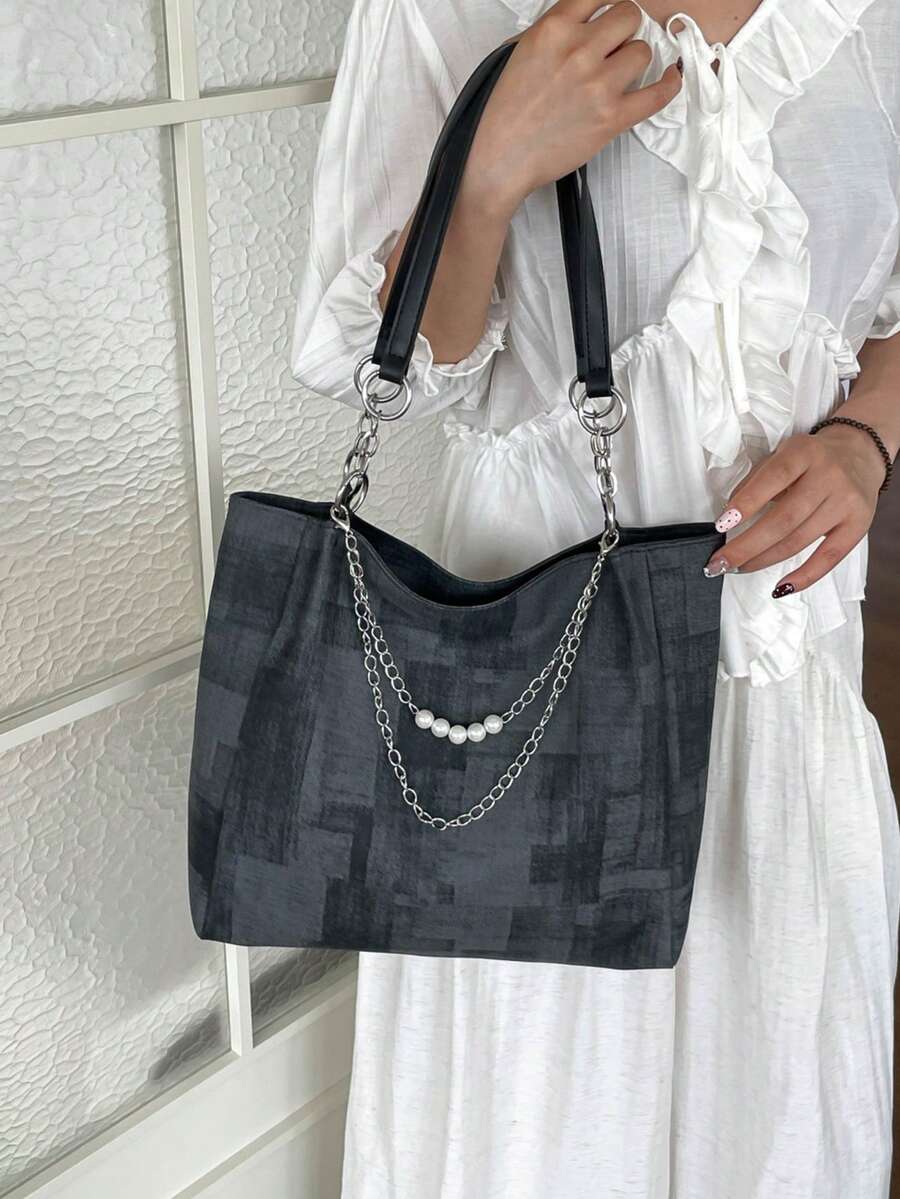 New Stylish Large Capacity Tote Bag For Women, Commuter Handbag, Shoulder Bag, Fashion Minimalist Women's Bag