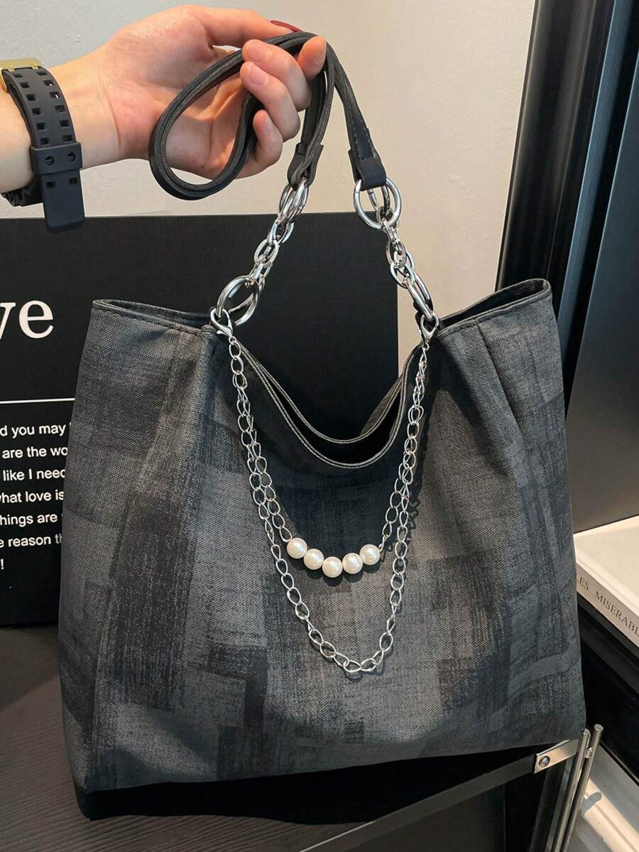 New Stylish Large Capacity Tote Bag For Women, Commuter Handbag, Shoulder Bag, Fashion Minimalist Women's Bag