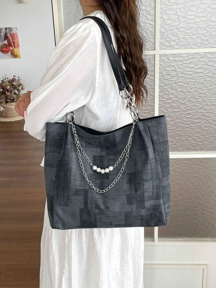New Stylish Large Capacity Tote Bag For Women, Commuter Handbag, Shoulder Bag, Fashion Minimalist Women's Bag