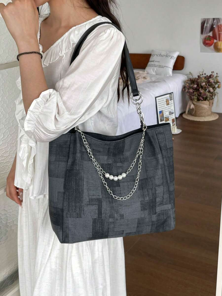 New Stylish Large Capacity Tote Bag For Women, Commuter Handbag, Shoulder Bag, Fashion Minimalist Women's Bag