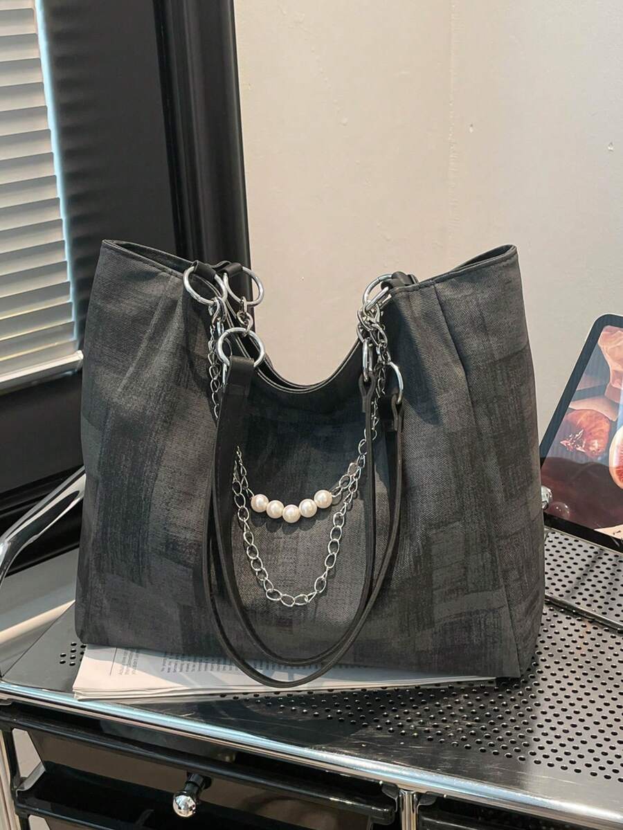 New Stylish Large Capacity Tote Bag For Women, Commuter Handbag, Shoulder Bag, Fashion Minimalist Women's Bag