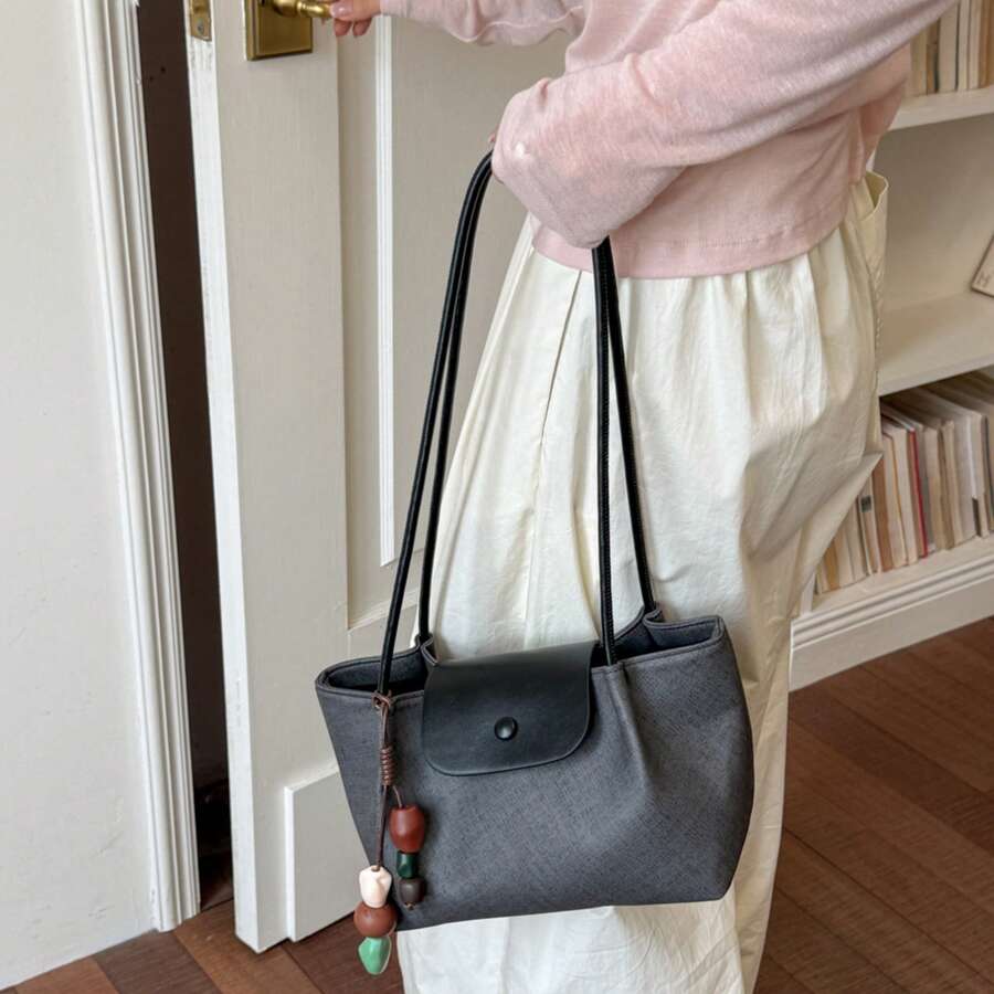 Tote Bags For Women Travel Essential Fashionable Large Women'S Bag, Casual Large-Capacity Tote Bag, Simple And Stylish, Suitable For Commuting, Single