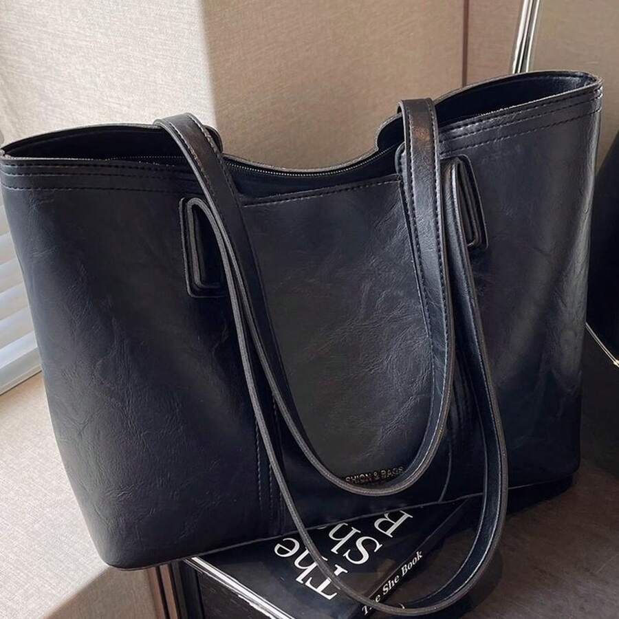 Women's Tote Bag New Fashion Single Shoulder Crossbody Bag Large Capacity Work Commuting Handbag Casual Tote Bag For Office Ladies