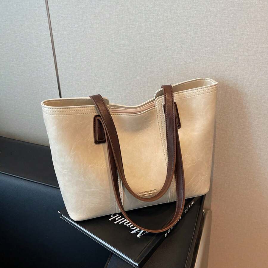 Women's Tote Bag New Fashion Single Shoulder Crossbody Bag Large Capacity Work Commuting Handbag Casual Tote Bag For Office Ladies