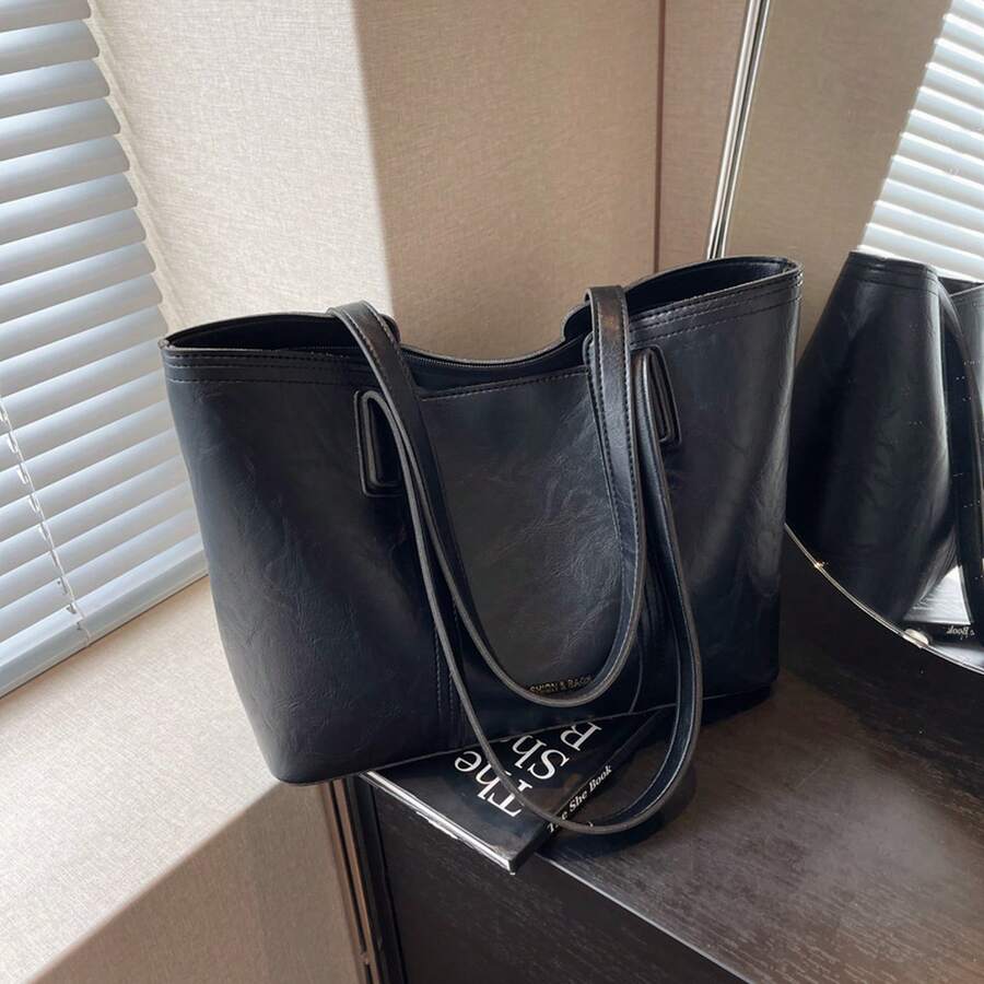 Women's Tote Bag New Fashion Single Shoulder Crossbody Bag Large Capacity Work Commuting Handbag Casual Tote Bag For Office Ladies