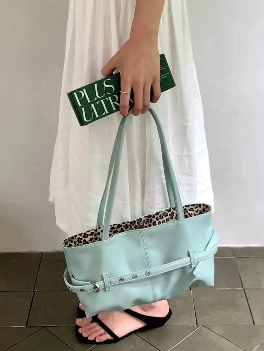 Premium Tie-Strap Commuter Shoulder Underarm Bag 2026 New Handheld Tote Bag Fashion Minimalist Boat Bag For Women