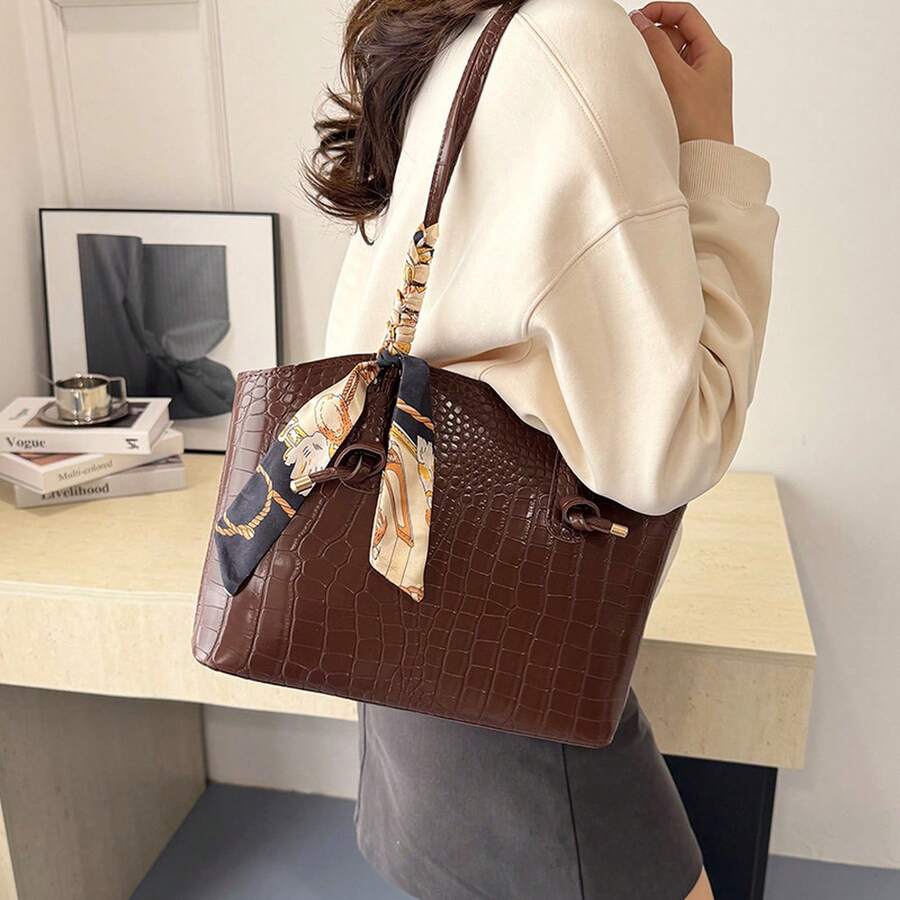 Women's Tote Bag Large Capacity Lazy Commuter Retro Bucket Bag 2026 New Style Handbag
