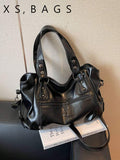 European And American Style Large Tote Bag, Soft Leather, Large Capacity, Shoulder, Crossbody, Women's Fashion Commuter Bag