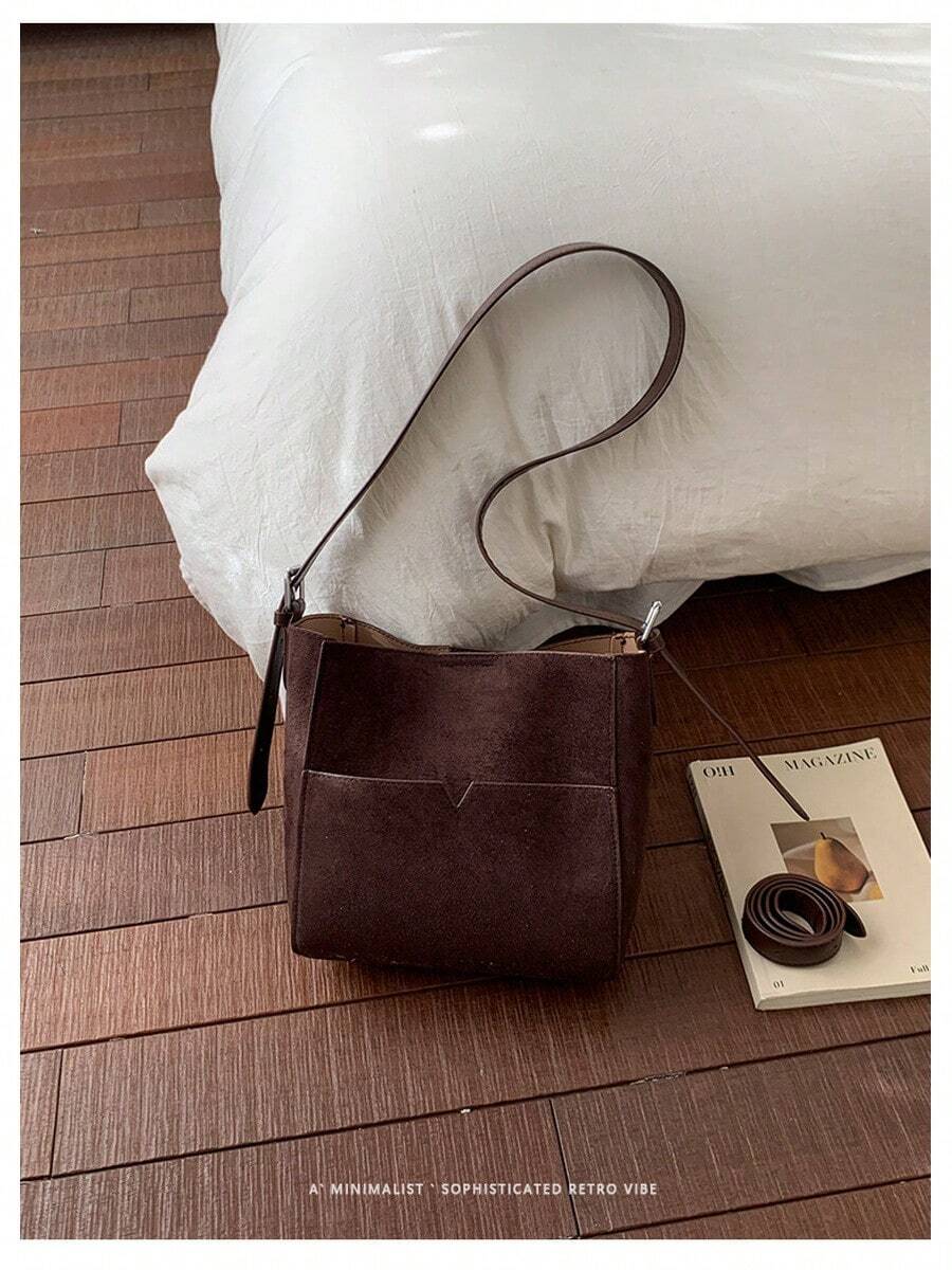 Tote Bags For Women Vintage Versatile Women'S Bag, Fashionable Commuter Shoulder Bag, Casual Crossbody Bag