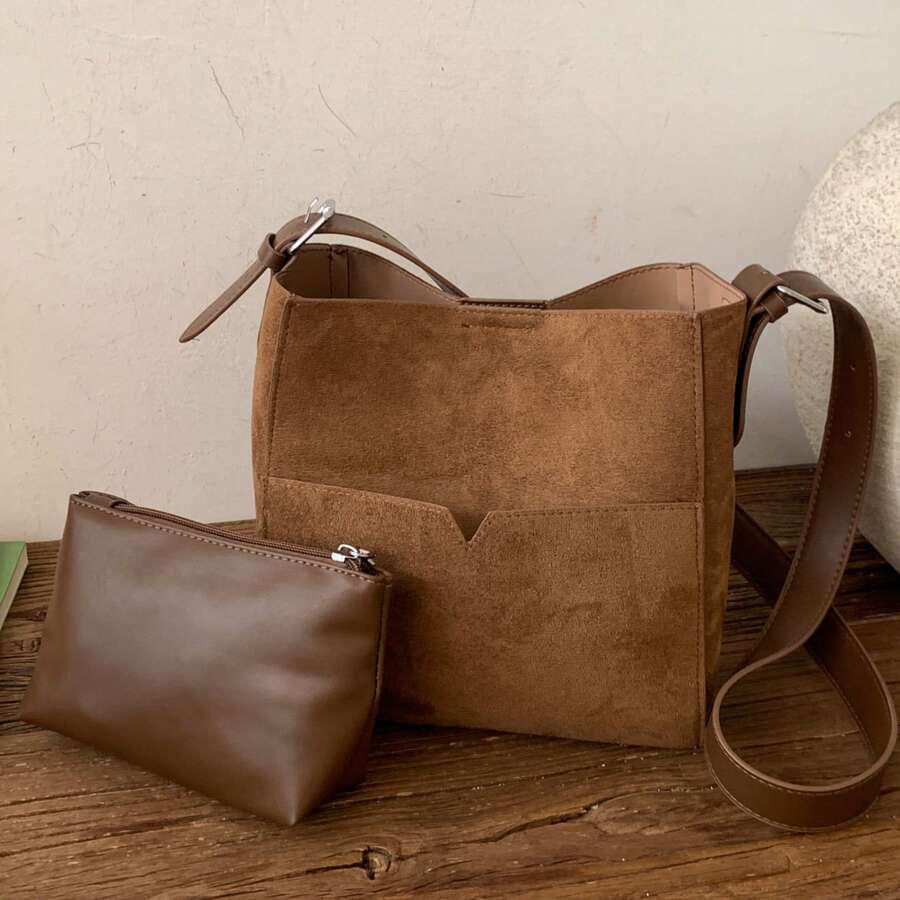 Tote Bags For Women Vintage Versatile Women'S Bag, Fashionable Commuter Shoulder Bag, Casual Crossbody Bag
