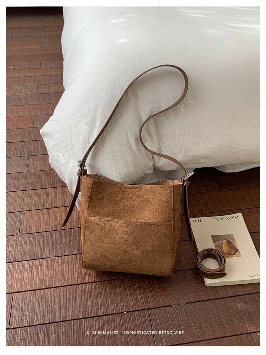 Tote Bags For Women Vintage Versatile Women'S Bag, Fashionable Commuter Shoulder Bag, Casual Crossbody Bag