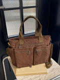Fashionable Minimalist Large Capacity Multi-Pocket Shoulder Tote Crossbody Bag, Suitable For Business, School, Work And Travel