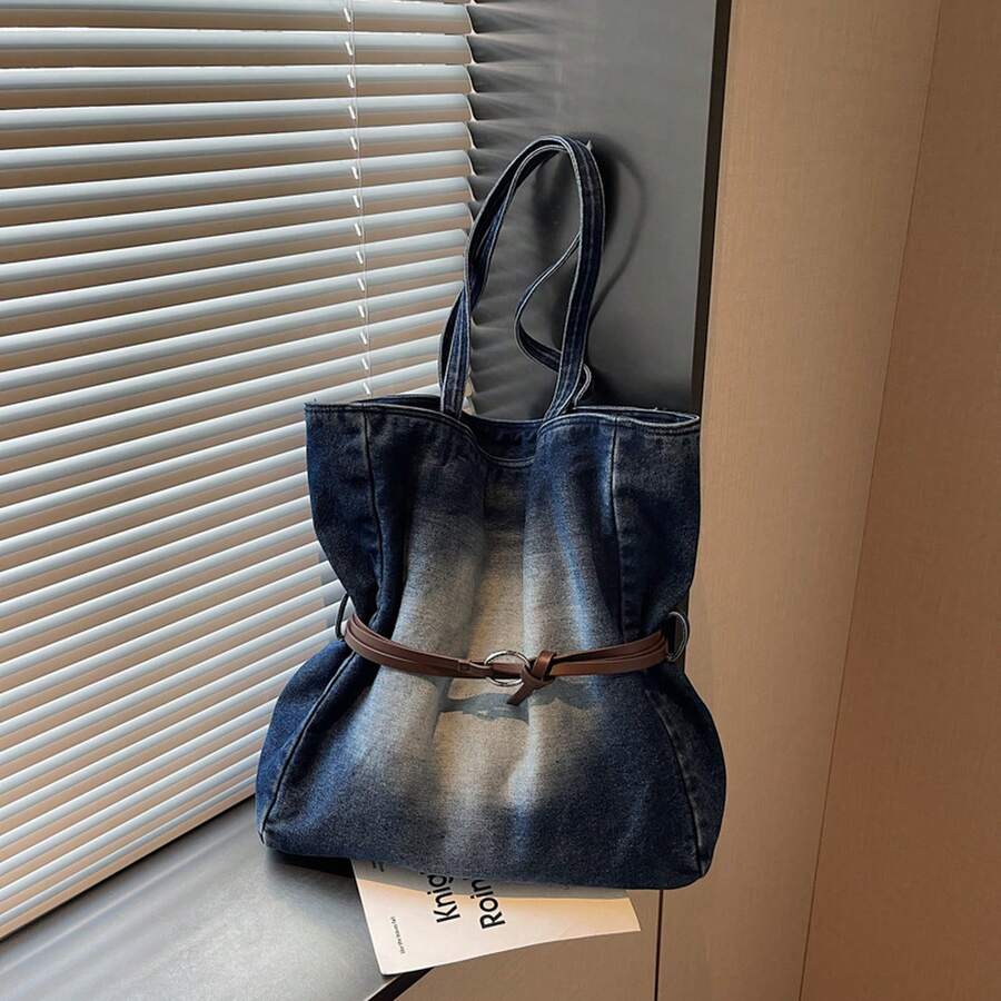 Bags For Women Vintage Relaxed Style Tote Bag For Women, Large Capacity, Fashionable And Versatile Shoulder Commuting Bag