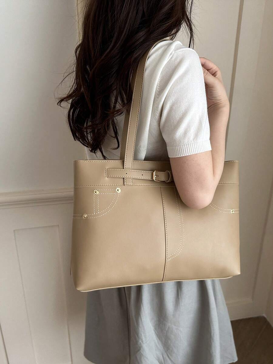 Light Luxury New PU Fashion Design Premium Tote Bag