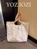 Bowknot Bag Casual Commute Outing Women's Bag Dopamine Blue Large Capacity Shoulder Bag Fashion Tote Bag For Women