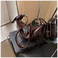 Totebagsforwomen,,Totebagsforwomen,Trendyhornbagnichespringdumplingbagsimplefashionretroshouldercr