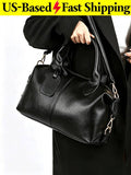 Women's Large Capacity Lightweight Tote Bag Pu Leather Handbag Detachable Strap