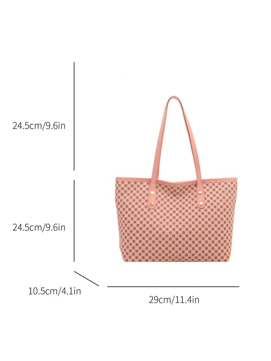 Fashion Casual Large Capacity Tote Bag 2026 New Style Commuter Shoulder Underarm Bag Niche Handbag