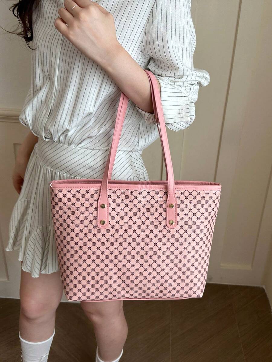 Fashion Casual Large Capacity Tote Bag 2026 New Style Commuter Shoulder Underarm Bag Niche Handbag