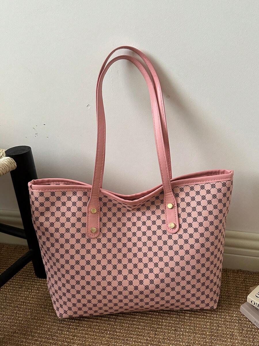 Fashion Casual Large Capacity Tote Bag 2026 New Style Commuter Shoulder Underarm Bag Niche Handbag