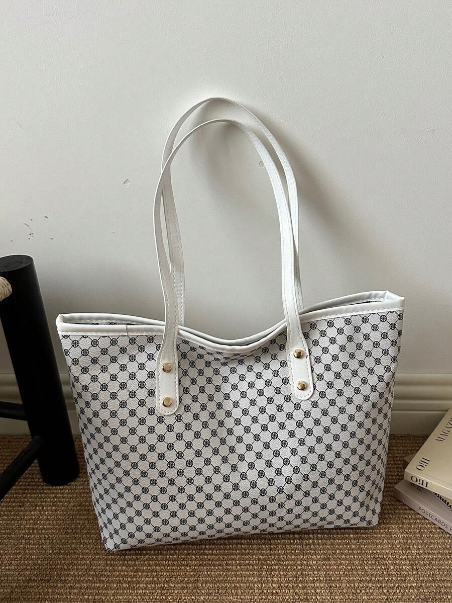 Fashion Casual Large Capacity Tote Bag 2026 New Style Commuter Shoulder Underarm Handbag