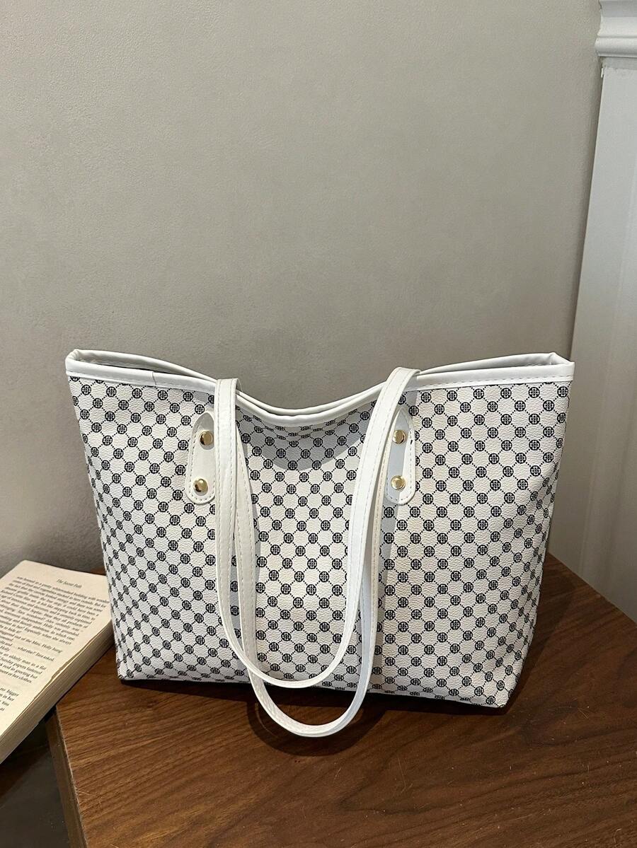 Fashion Casual Large Capacity Tote Bag 2026 New Style Commuter Shoulder Underarm Handbag