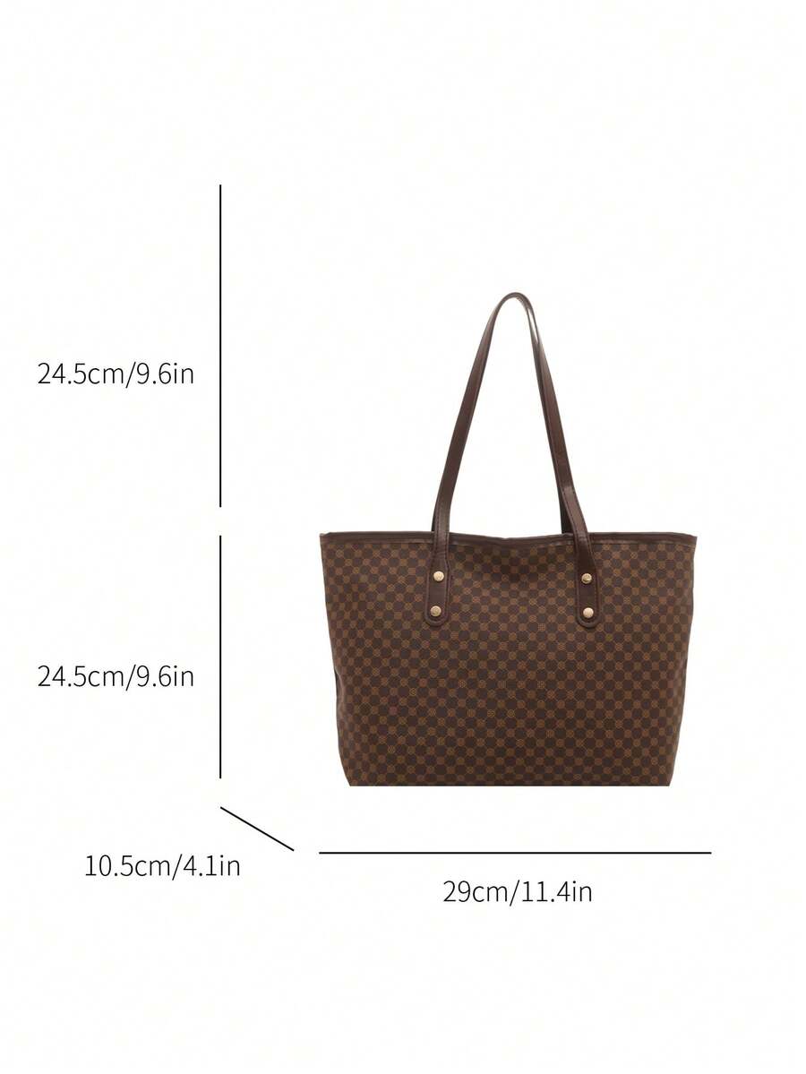 Fashion Casual Large Capacity Tote Bag 2026 New Style Commuter Shoulder Underarm Bag Niche Handbag