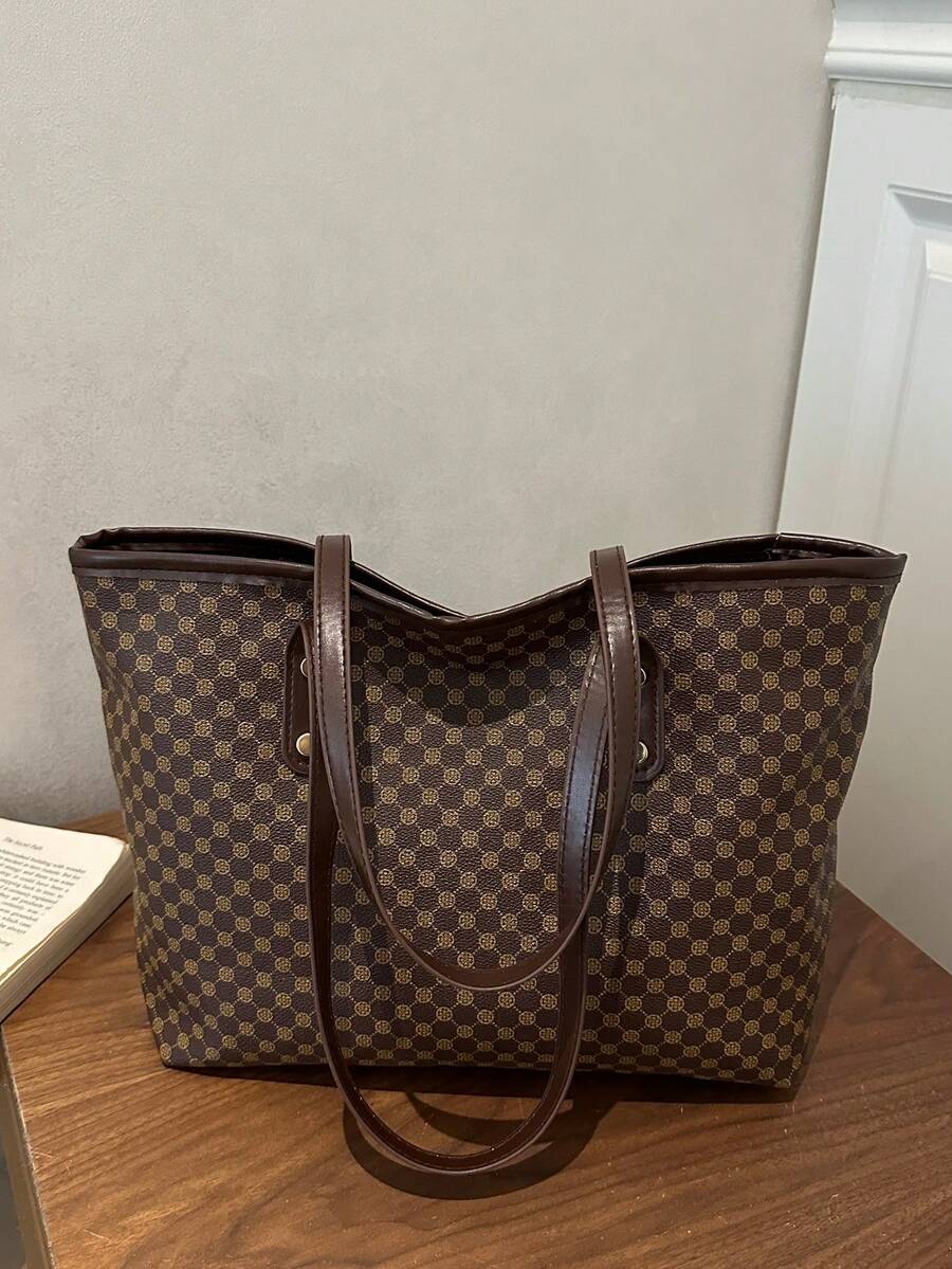 Fashion Casual Large Capacity Tote Bag 2026 New Style Commuter Shoulder Underarm Bag Niche Handbag