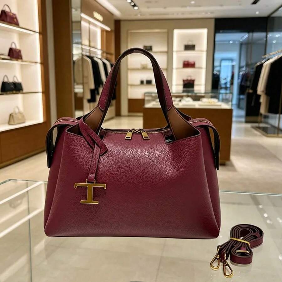 Luxury Brand Ladies Messenger Bag In Leather- Famous Designer Elegant Tote Bag Popular Classic Design