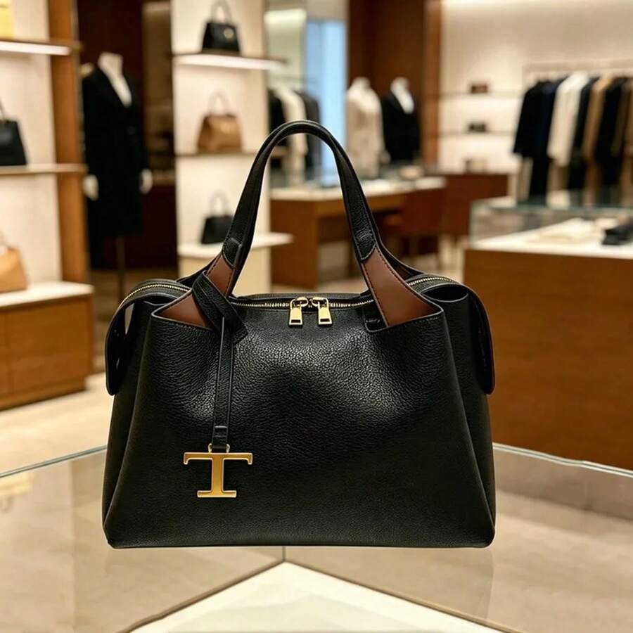 Luxury Brand Ladies Messenger Bag In Leather- Famous Designer Elegant Tote Bag Popular Classic Design
