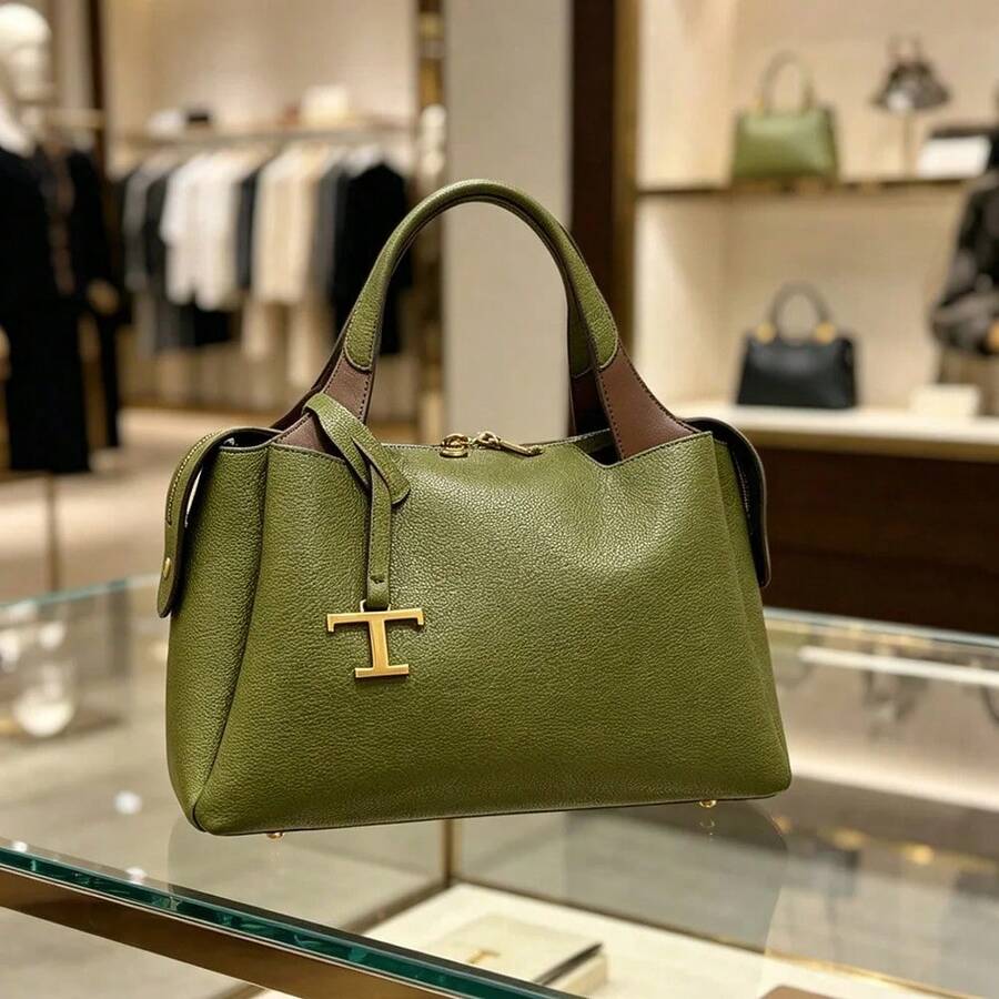 Luxury Brand Ladies Messenger Bag In Leather- Famous Designer Elegant Tote Bag Popular Classic Design