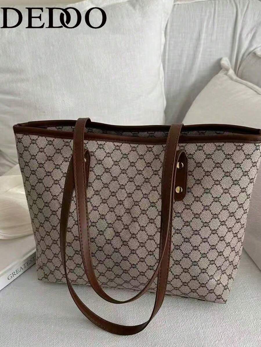 Dedoo 2026 New Fashion Clown Style Luxury Handbag Shoulder Bag Large Capacity Commuter Office Bag, Suitable For Girlfriend Gift Shopping Date