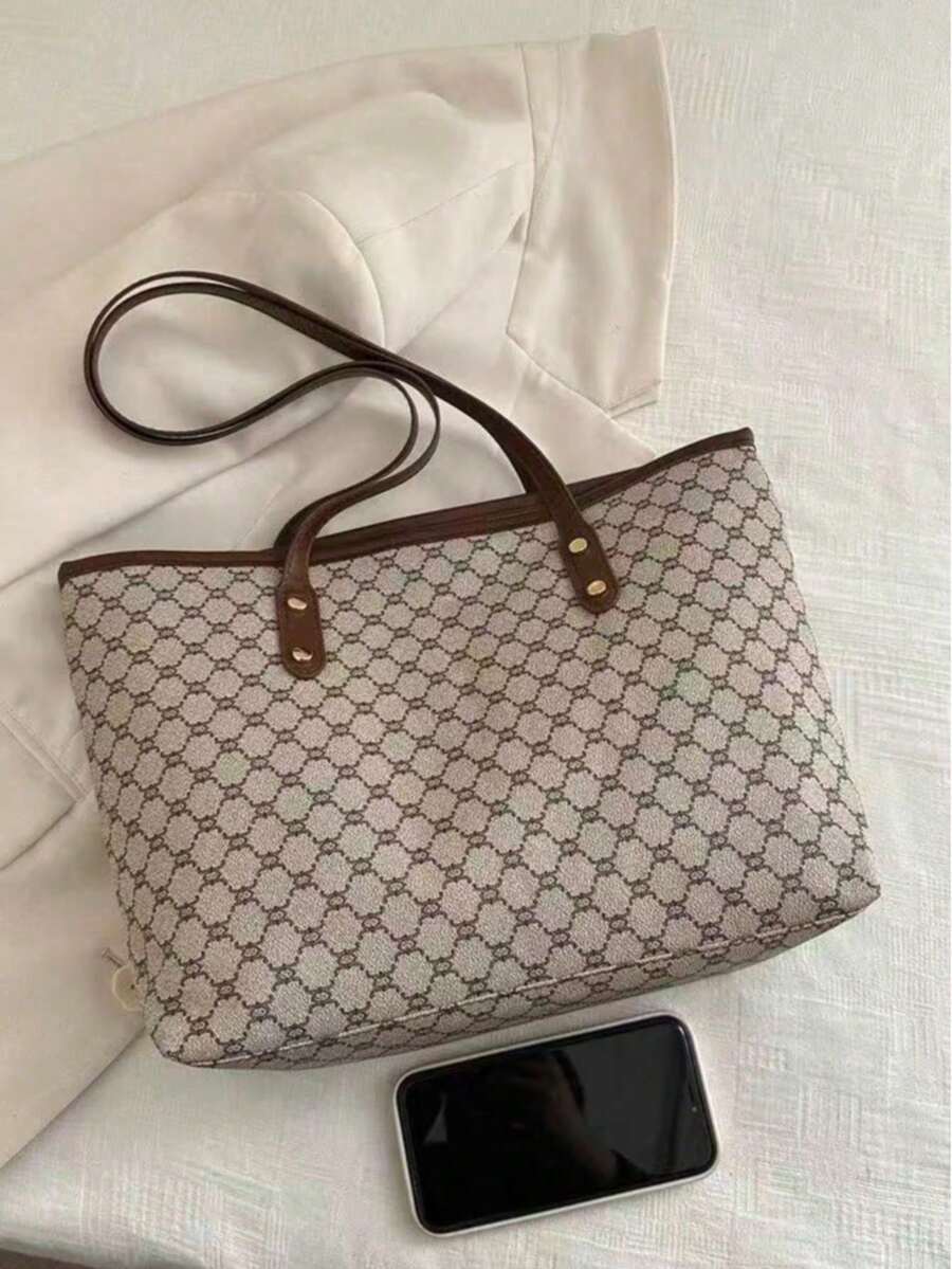Dedoo 2026 New Fashion Clown Style Luxury Handbag Shoulder Bag Large Capacity Commuter Office Bag, Suitable For Girlfriend Gift Shopping Date