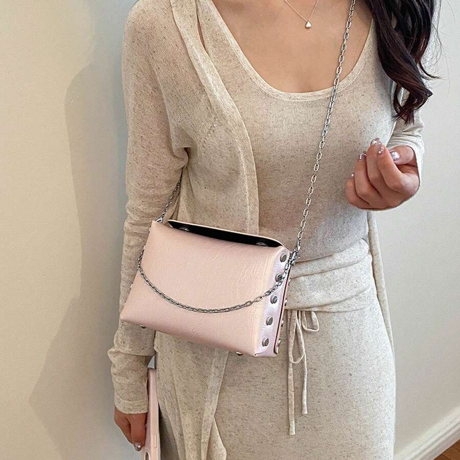 Tote Bags For Women Women'S High-End Chain Handbag, Small Square Bag, Sweet And Cool, Stylish, Suitable For Going Out, Shoulder Or Crossbody Bag