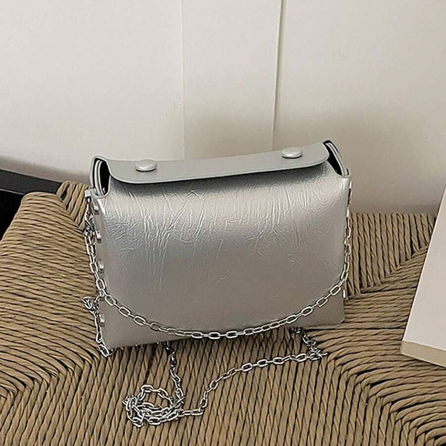 Tote Bags For Women Women'S High-End Chain Handbag, Small Square Bag, Sweet And Cool, Stylish, Suitable For Going Out, Shoulder Or Crossbody Bag