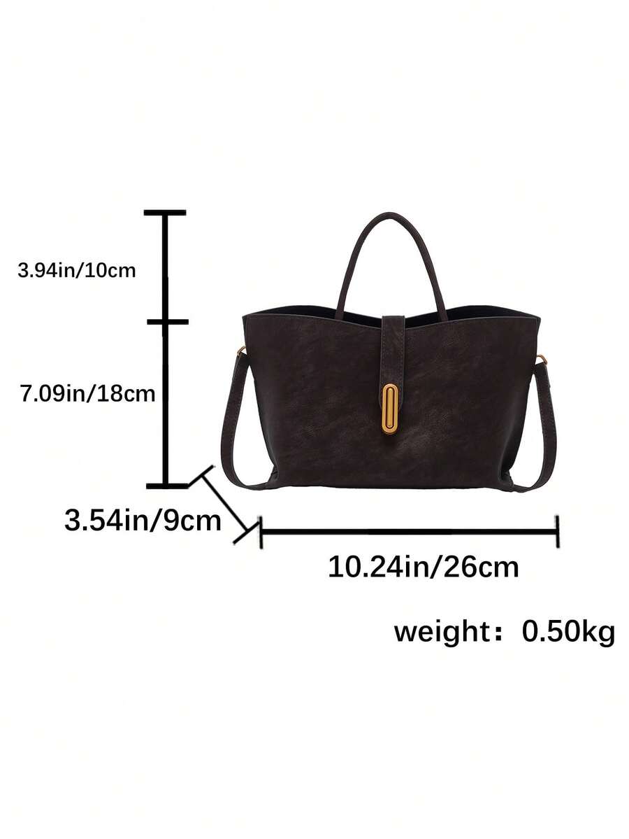 NEVVA 1pc Summer Minimalist Commuter Tote Bag Large Capacity Mother-Daughter Bag Daily Work Crossbody Bag Versatile Ins Shoulder Bag Casual Handbag Fashion Women's Bag