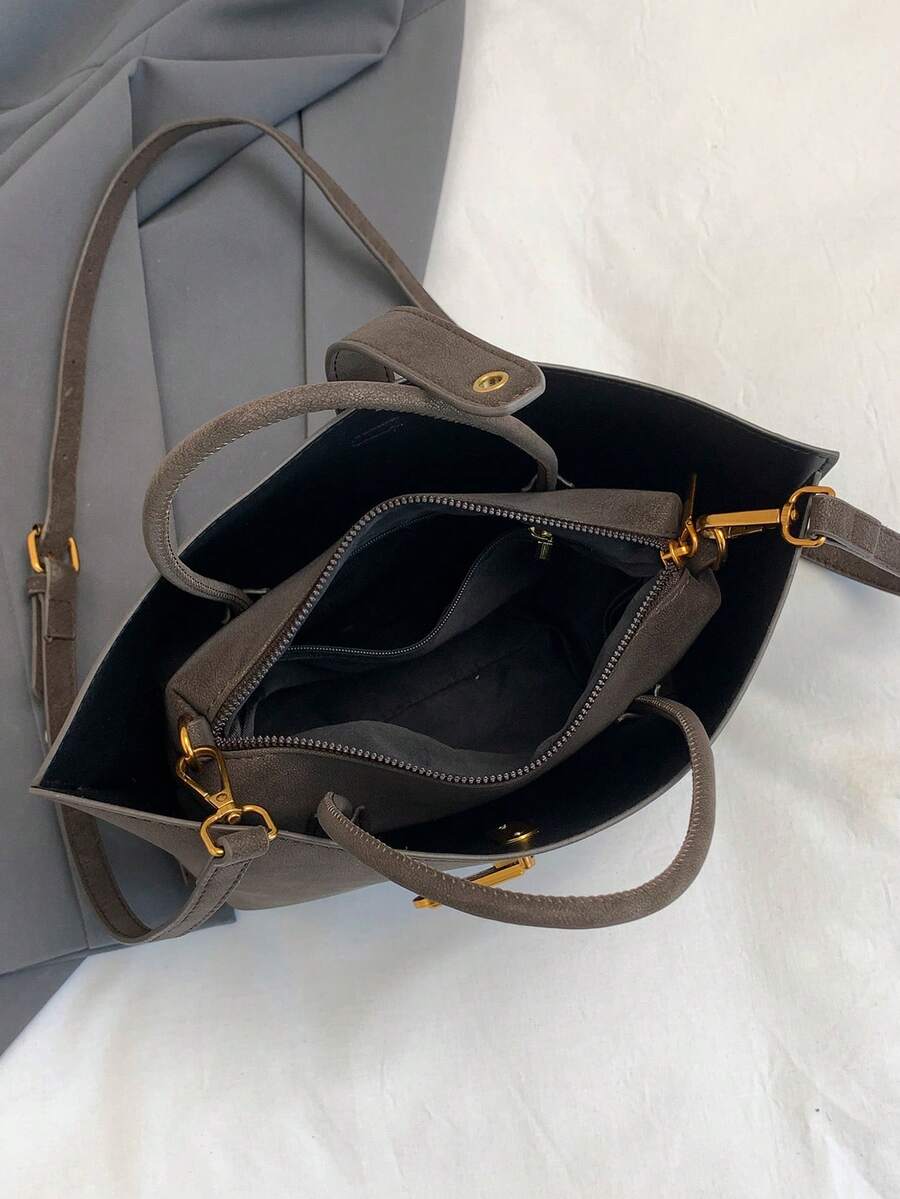NEVVA 1pc Summer Minimalist Commuter Tote Bag Large Capacity Mother-Daughter Bag Daily Work Crossbody Bag Versatile Ins Shoulder Bag Casual Handbag Fashion Women's Bag