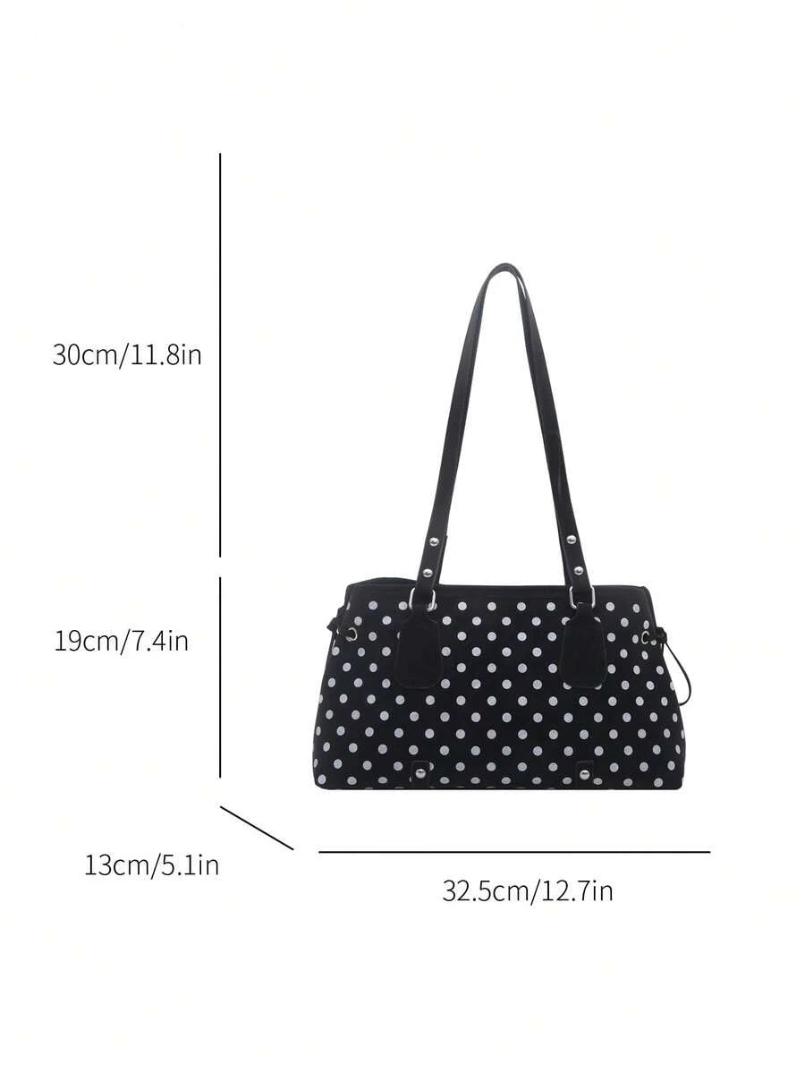 New Leopard Print Belt Minimalist Fashion Commute European & American Style Large Capacity Vintage Underarm Women's Bag
