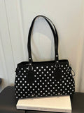 New Leopard Print Belt Minimalist Fashion Commute European & American Style Large Capacity Vintage Underarm Women's Bag