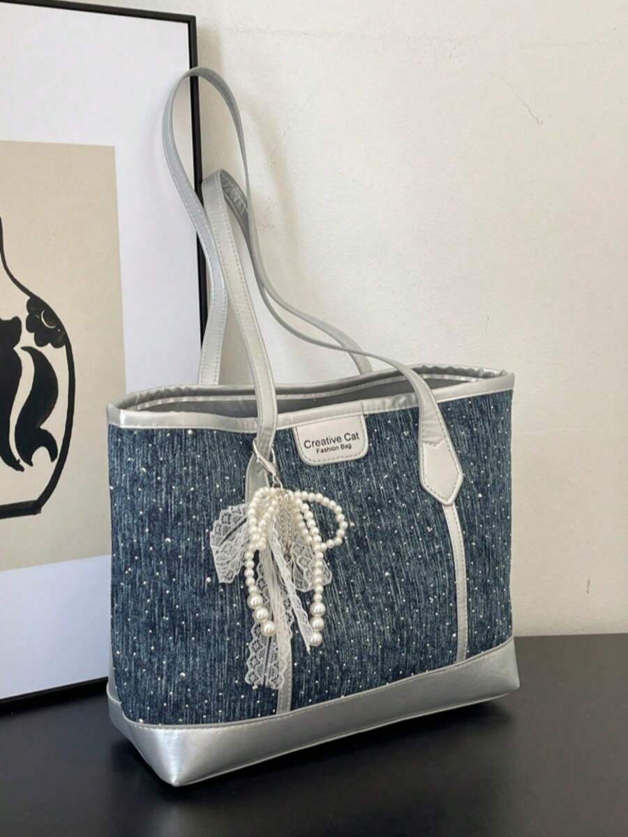 2026 New Women's Fashion Casual Tote Bag, Versatile Retro Shoulder & Crossbody Bag