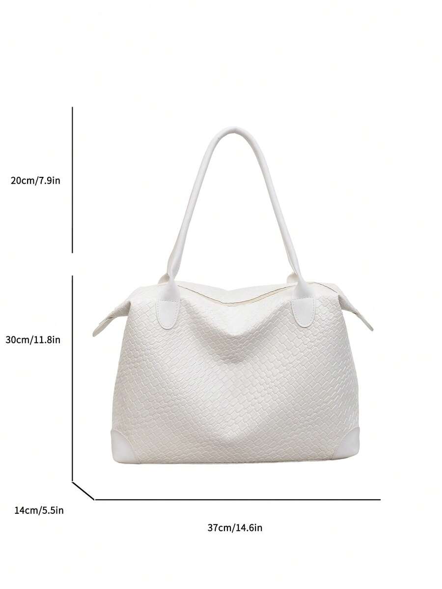 Elegant Women's Shoulder Bag, Large Capacity Genuine Leather Handbag Crossbody Bag, Fashionable Versatile Commuter Casual Women's Bag, High-End Texture Lightweight Design, Waterproof Wear-Resistant Du