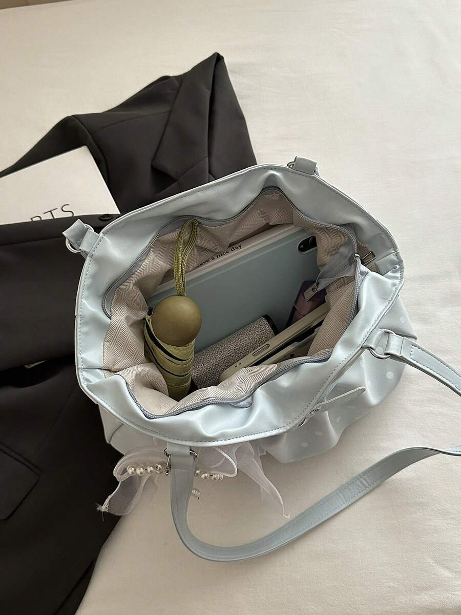 New Fashion Tote Bag, Korean-Japanese Niche Style, Versatile Large Capacity Daily Commute Shoulder Bag For Women