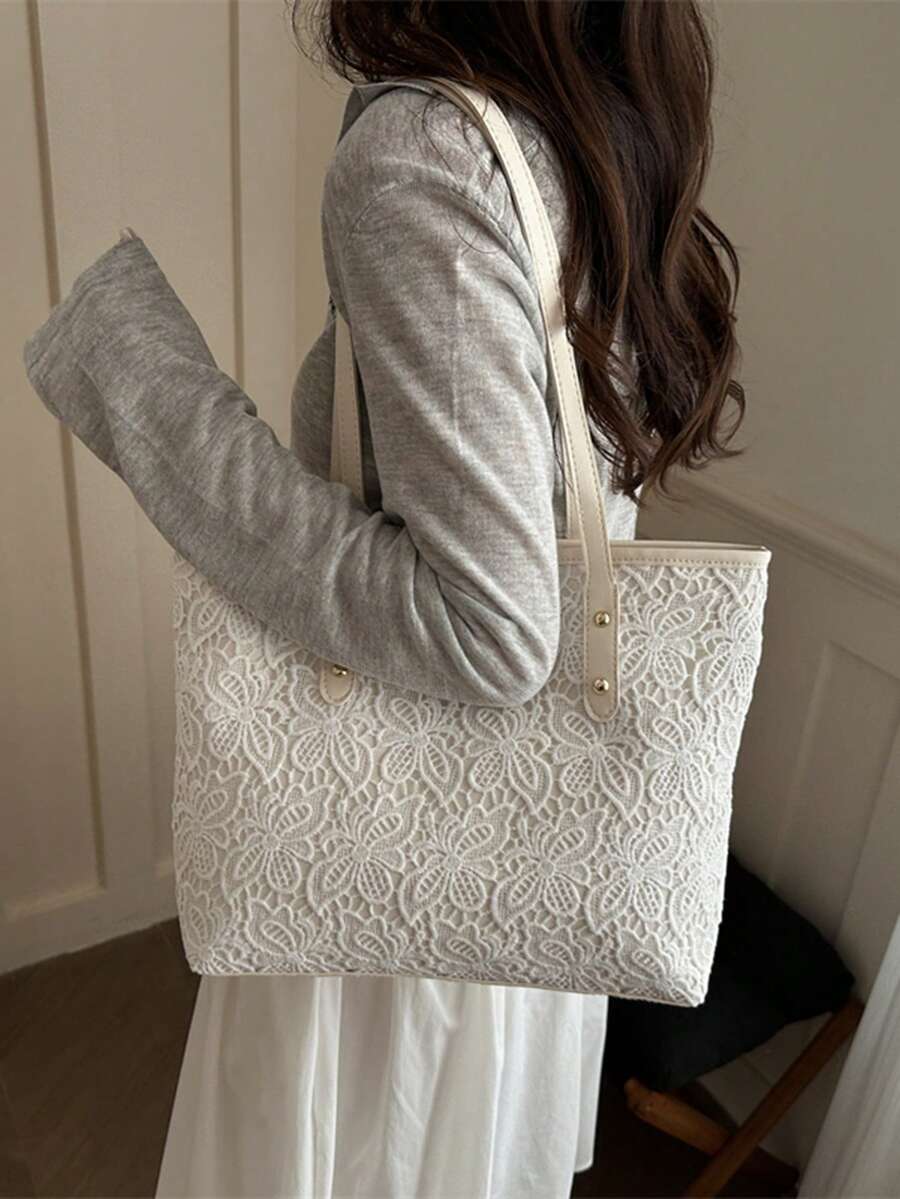 Large Capacity Fashionable Shoulder Bag For Women 2026 New Style Elegant Casual Tote Bag