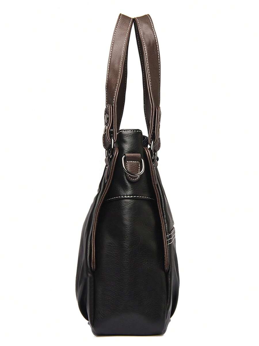 2026 New Authentic Soft PU Leather Women's Handbag, Vintage Shoulder Tote Bag, Luxury Designer Large Capacity Women's Handbag
